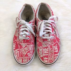 SHOES Vans Off the Wall logo print shoes, men's 9.